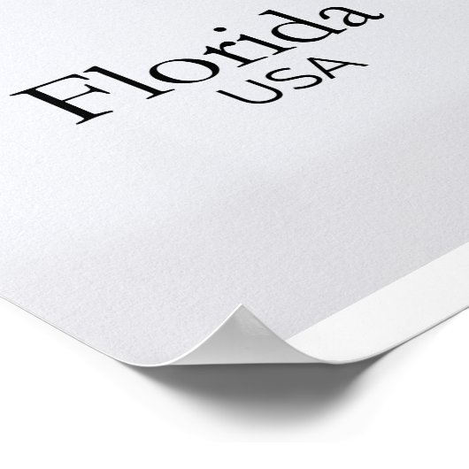 Poster Florida Relief Map Red Texture (Coin)