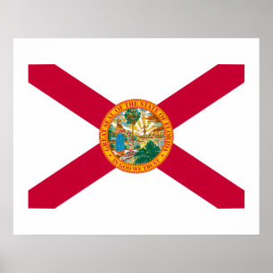 Poster Florida State Flag Design