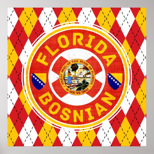 Poster Floride Artwork américain bosniaque (Devant)
