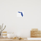 Poster Floride - bleu (Cuisine)