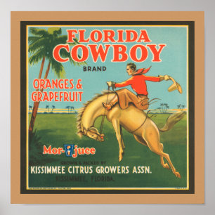 Poster Floride Cowboy