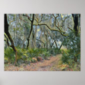 Poster Floride dentelle espagnole mousse impressionniste  (Devant)