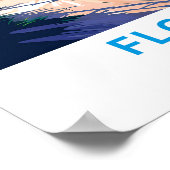 Poster Floride États-Unis Imprimer Voyage (Coin)