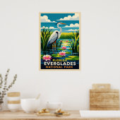 Poster Floride Everglades National Park V04 (Cuisine)