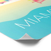 Poster - Floride Miami Beach Travel (Coin)