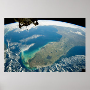 Poster Floride Oblique, Sur La Côte Sud-Est