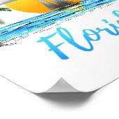 Poster Floride Ocean Sunset Sailing (Coin)