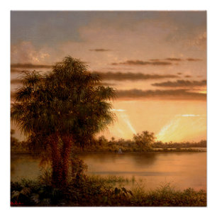 Poster Floride Sunrise Martin Johnson Heade