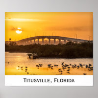 Floride Sunset Travel Photographie - Titusville