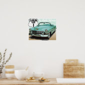 Poster Floride US Route 1 - L'Atlantic Highway (Cuisine)