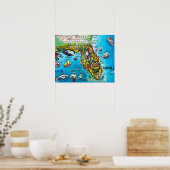 Poster Floride USA (Cuisine)