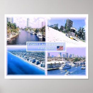 Poster Floride - Usa - Mosaïque -