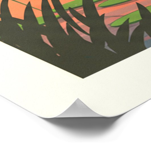 Poster Floride vintage (Coin)