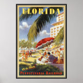 Poster Floride vintage, USA - (Devant)