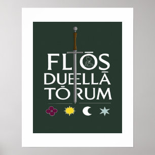 Poster Flos Duellatorum Édition Verte – L'art de l'épée m