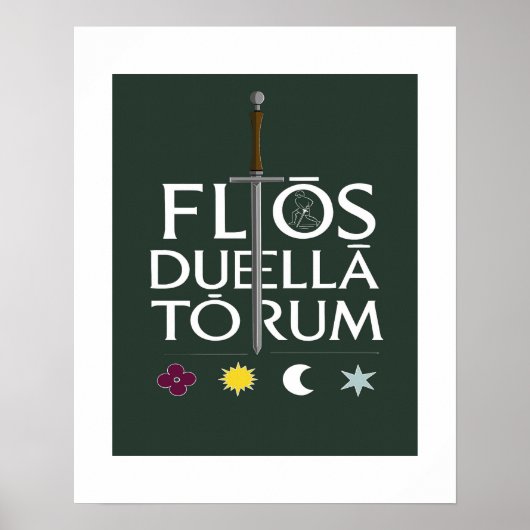Poster Flos Duellatorum Édition Verte – L'art de l'épée m (Devant)