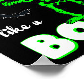 Poster Floss Like A Boss Skeleton Halloween Boys Girls Ki (Coin)