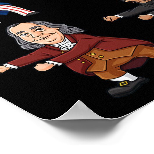 Poster Floss Like Boss Uncle Sam Ben Franklin Liberty 4 (Coin)