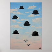 Poster Flottant Bowler Casquettes Dreamscape Art (Devant)