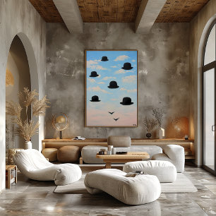 Poster Flottant Bowler Casquettes Dreamscape Art