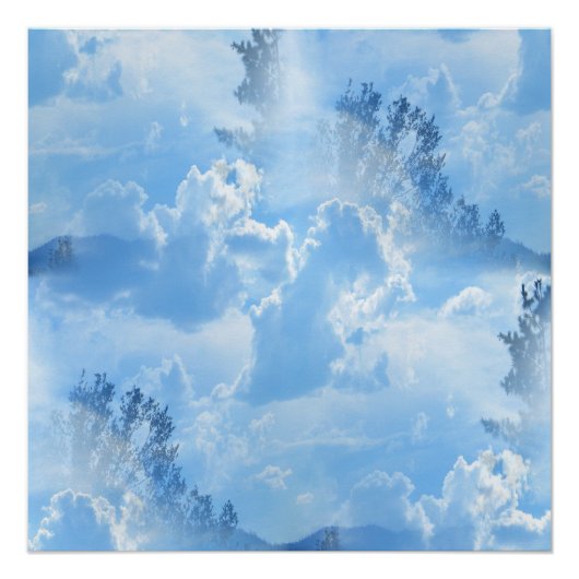 Poster Flottant dans les nuages... (Devant)