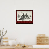 Poster flottant de donjons - Albert Robida, 1893 (Cuisine)