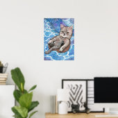 Poster Flottant gratuit (Bureau à domicile)