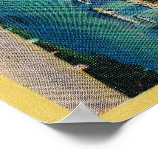 Poster Flotte de pêche à AnchorMonterey, CA (Coin)