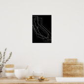 Poster flou californien (Cuisine)