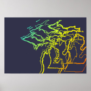 Poster flou de chill du michigan