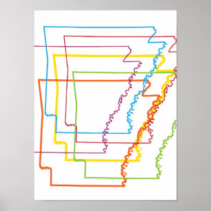 Poster flou de fierté arkansas