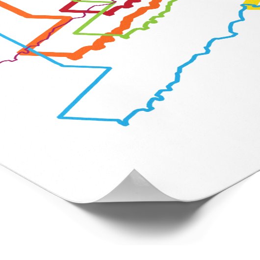 Poster flou de fierté de connexion (Coin)