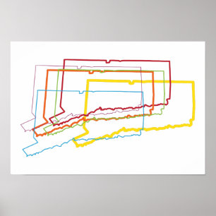 Poster flou de fierté de connexion