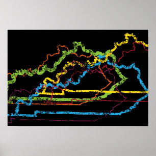 Poster flou de fierté kentucky