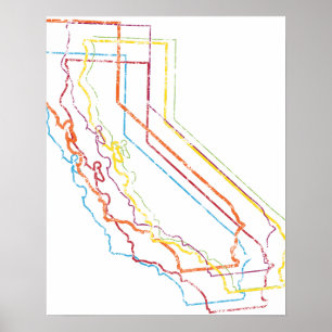 Poster flou de la fierté californienne