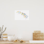 Poster flou de la fierté hawaïenne (Cuisine)