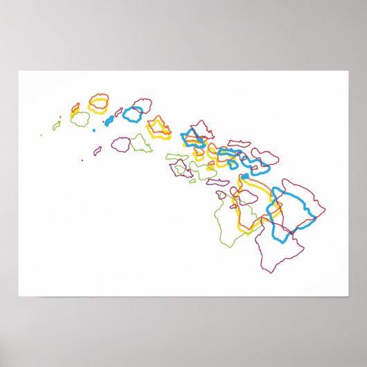 Poster flou de la fierté hawaïenne (Devant)