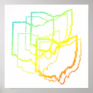 Poster flou de refroidissement de l'ohio