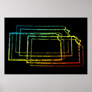 Poster flou de refroidissement du kansas