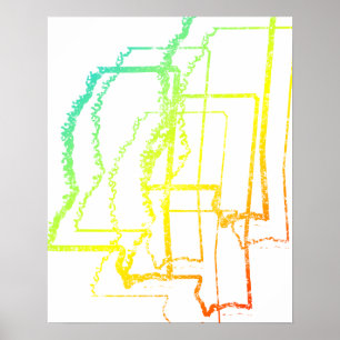 Poster flou de refroidissement du mississippi