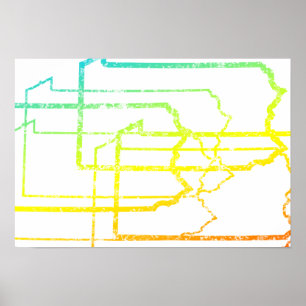 Poster flou de refroidissement pennsylvanie
