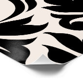 Poster Flourissant Damask Art I Black on Cream (Coin)