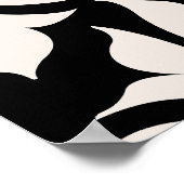 Poster Flourissant Damask Art I Cream sur Black (Coin)