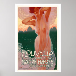 Poster Flouvella Grand Parfum Élégant Sauze Frères