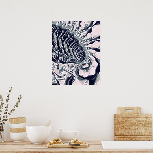 Poster flower abstract (Cuisine)