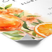 Poster Flower Bar Love at First Spritz Fête des mariées (Coin)