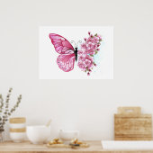 Poster Flower Butterfly (Cuisine)