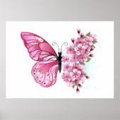 Poster Flower Butterfly (Devant)