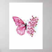 Poster Flower Butterfly (Devant)