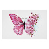 Poster Flower Butterfly (Devant)